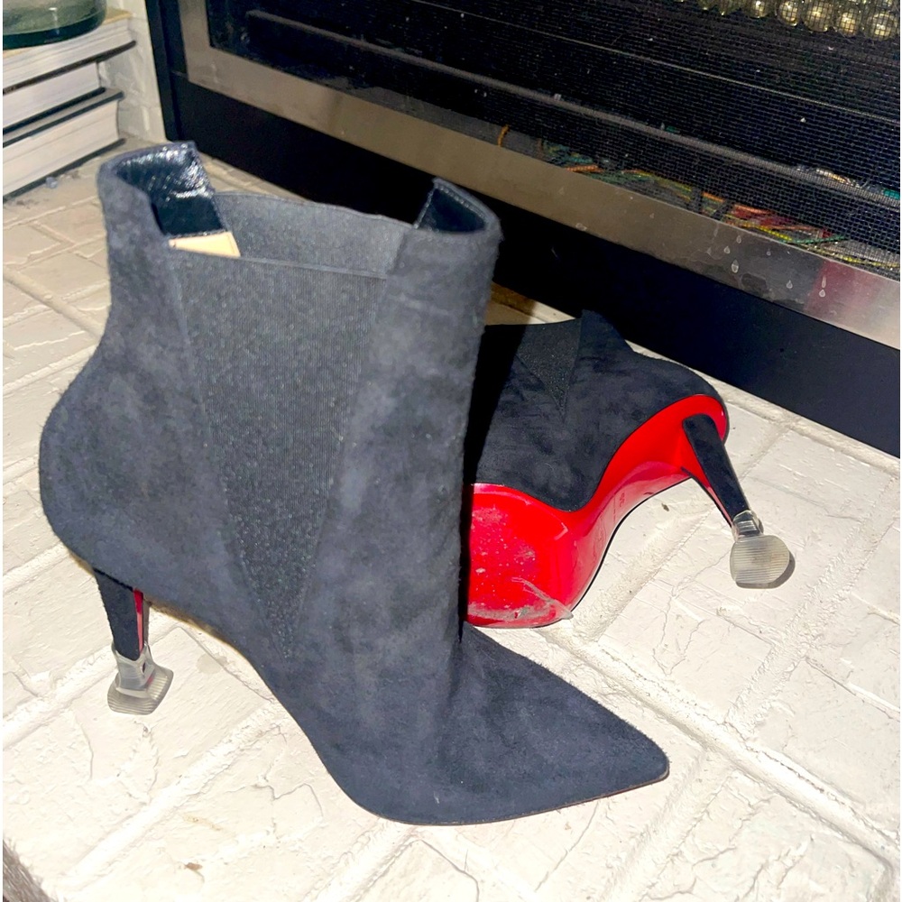 Christian Louboutin Astribooty 100 Suede Ankle Boots size 35